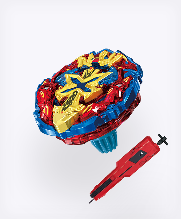 Takara Tomy Beyblade X BX-00 Xeno Xcalibur — contents with launcher