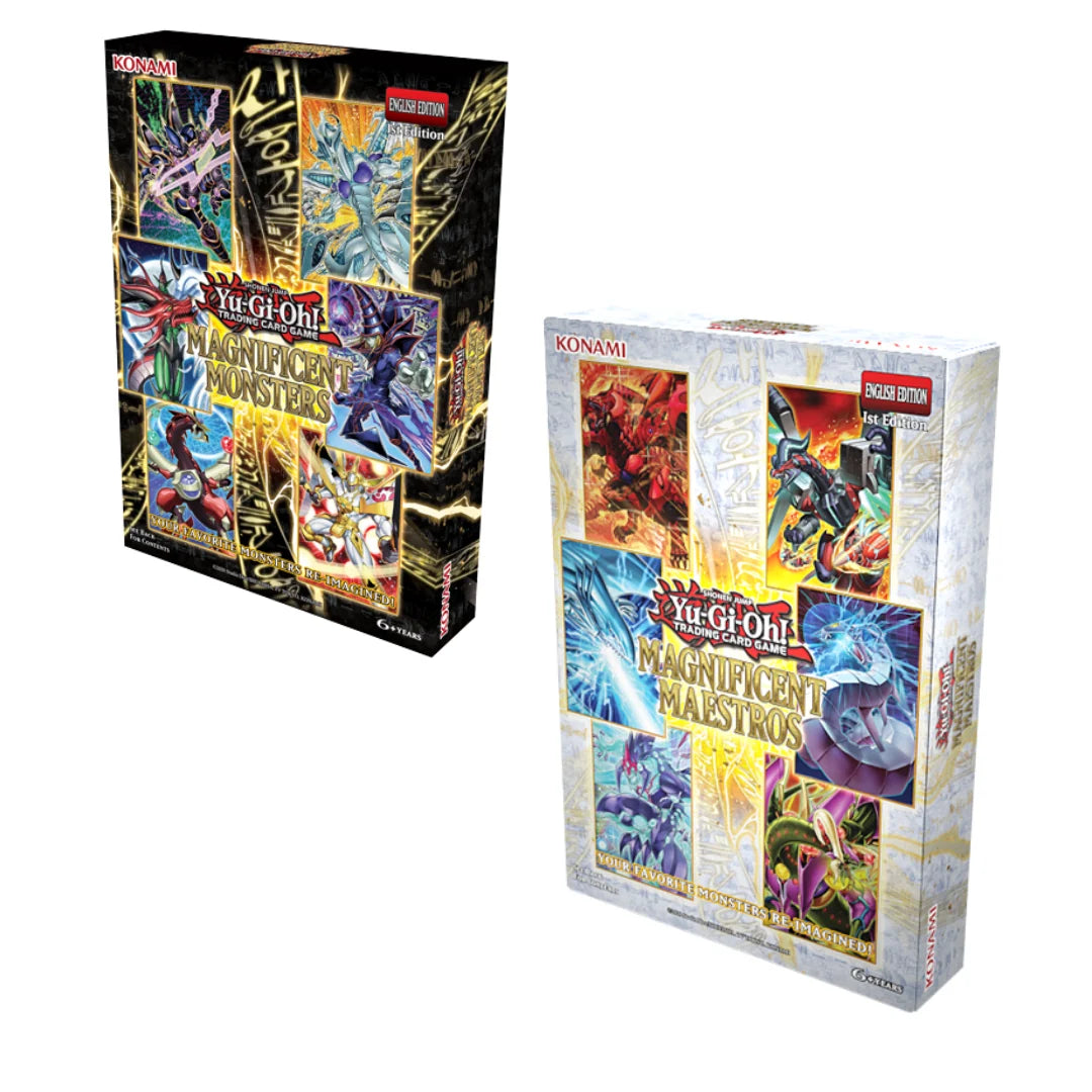 [PREORDER] Yugioh - Magnificent Maestros Box + Magnificent Monsters 1st Edition Bundle - 2026-11-13