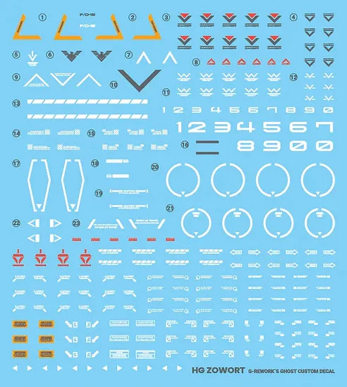 G-Rework Decal HG Witch From Mercury Zowort Heavy Use