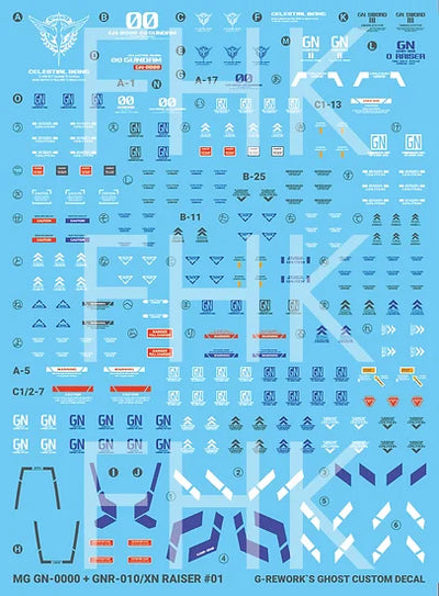 G-Rework Decal - MG GN-0000+GNR-010/XN 00 XN Raiser Use