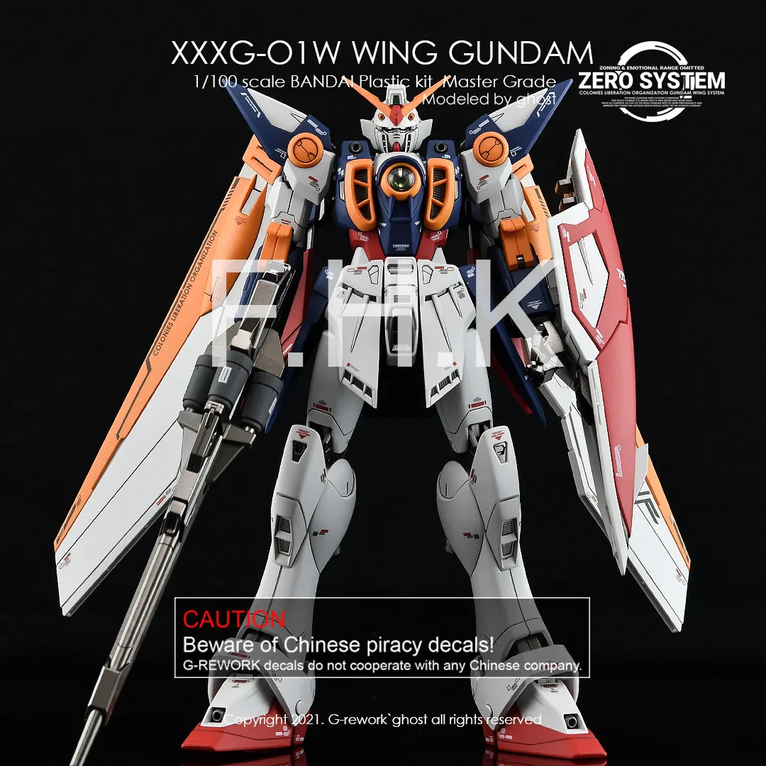 G-Rework Decal - MG XXXG-01W Wing Gundam TV Ver. Use