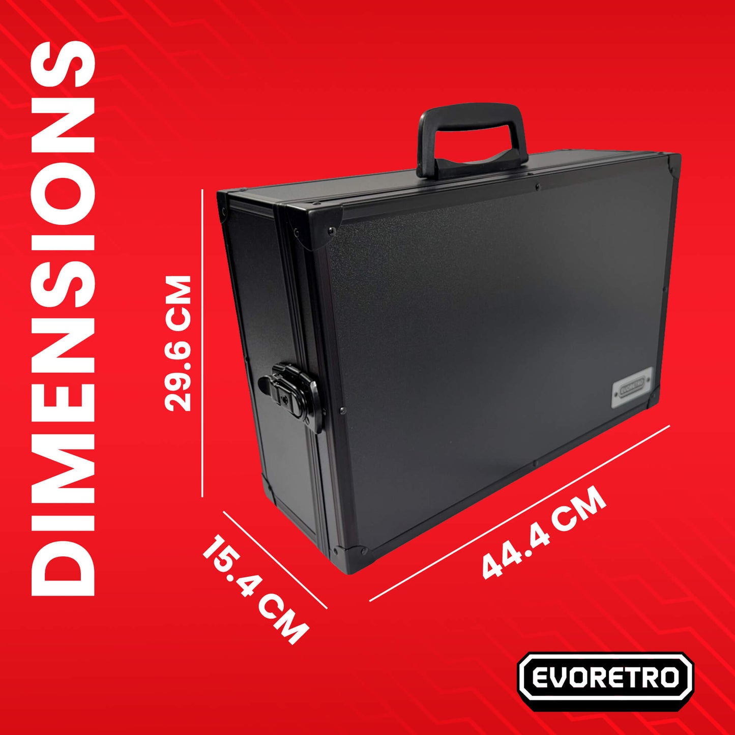 80-Slot EVORETRO Miniature Storage Case with Customizable Foam