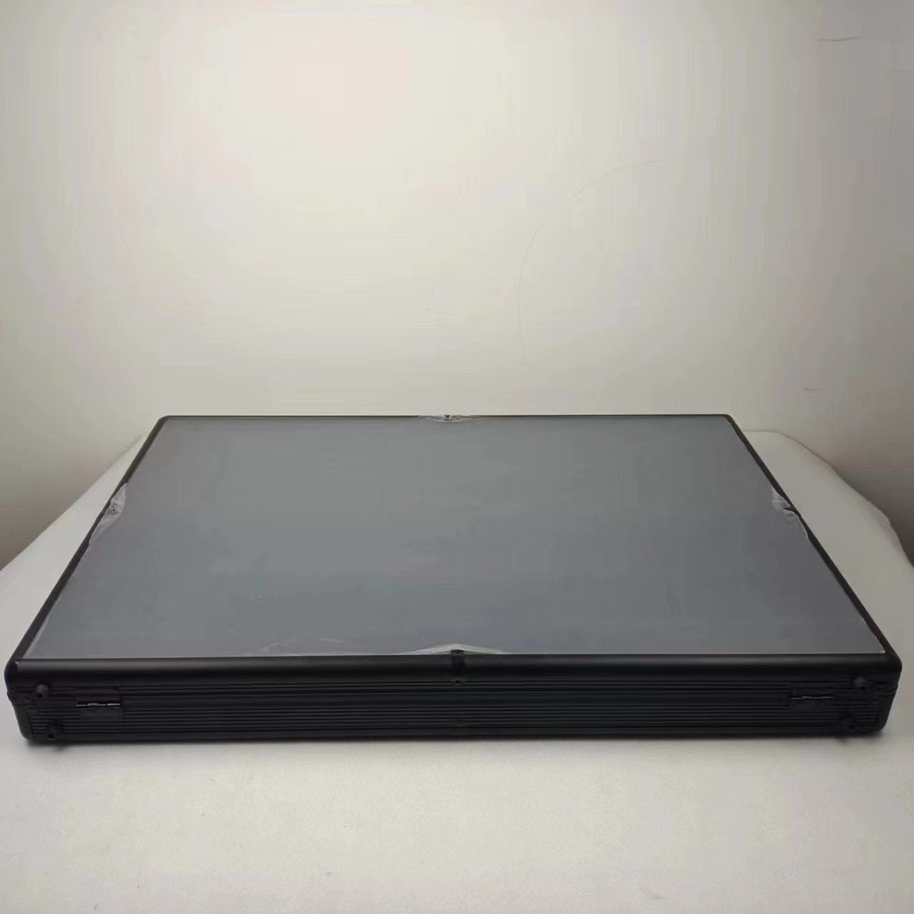 EVORETRO Lockable Aluminum Showcase Display Case 36x24x1.65" Black – Secure & Stylish Storage for Collectibles