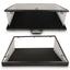 EVORETRO Lockable Aluminum Showcase Display Case 36x24x1.65" Black – Secure & Stylish Storage for Collectibles