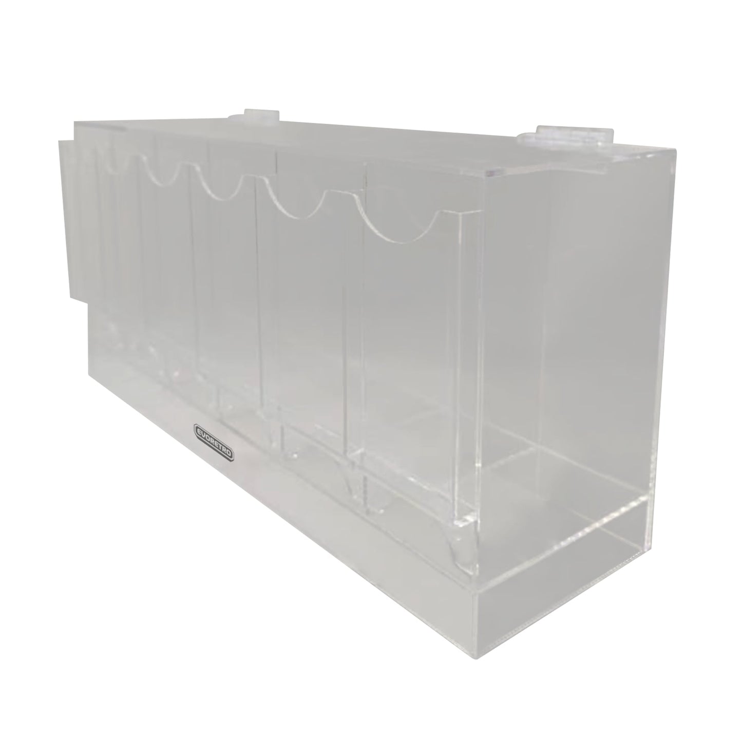 EVORETRO Acrylic Display Stand for Booster  DispenserPacks – Retail Counter Unit with Top Shelf (Online Only)