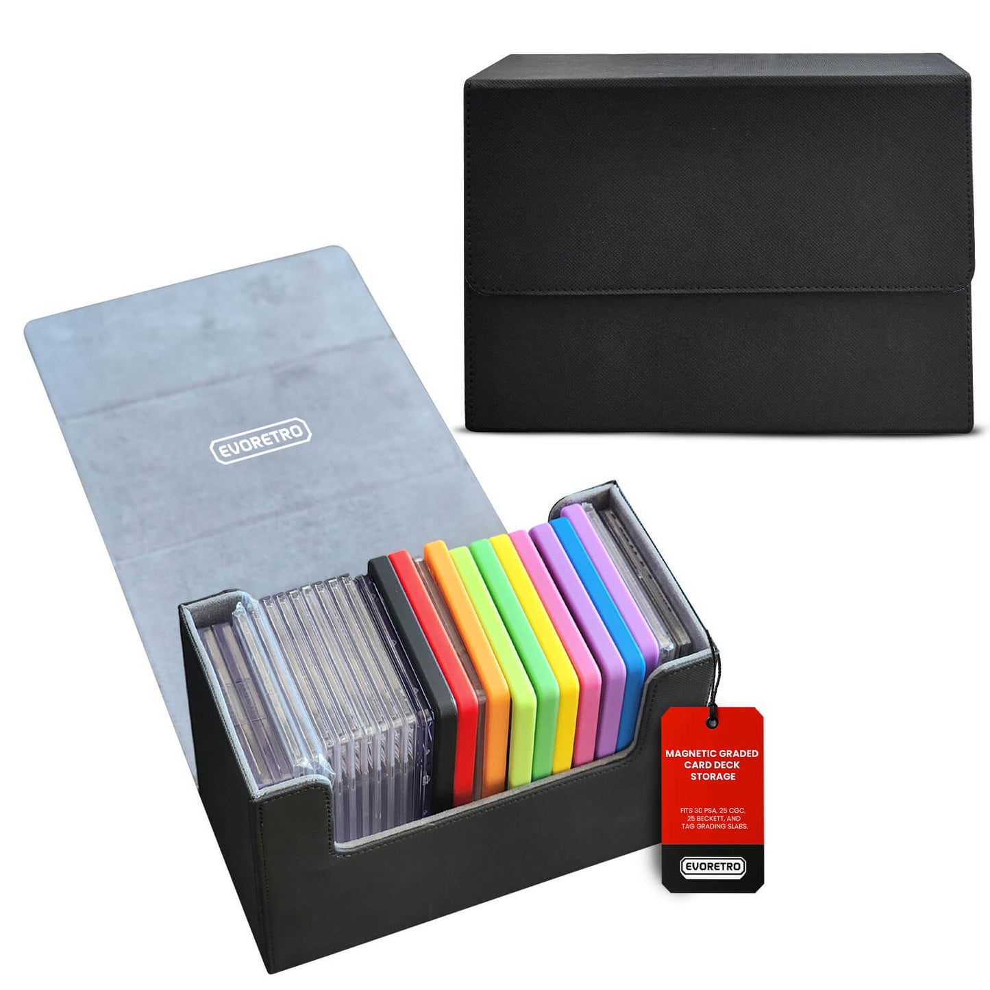 EVORETRO Magnetic Graded Card Deck Storage for 30 Graded Card (Online Only)