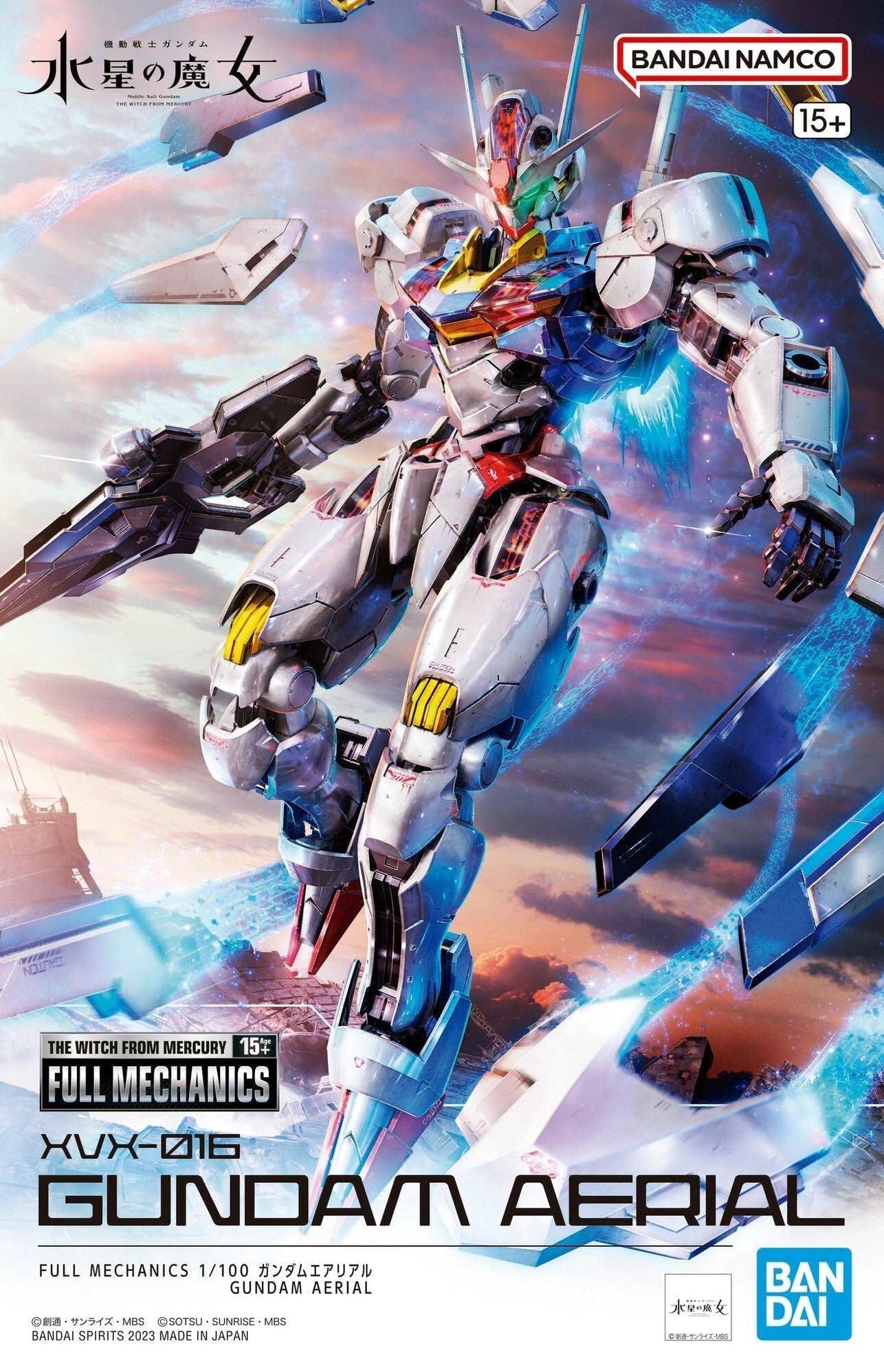 Bandai HG 1/100 Full Mechanics Gundam Aerial Mobile Suit Gundam: The Witch from Mercury