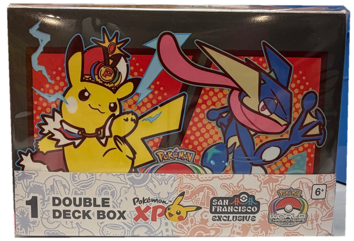 Pokemon 2026 Worlds Double Deck Box - Pikachu and Greninja