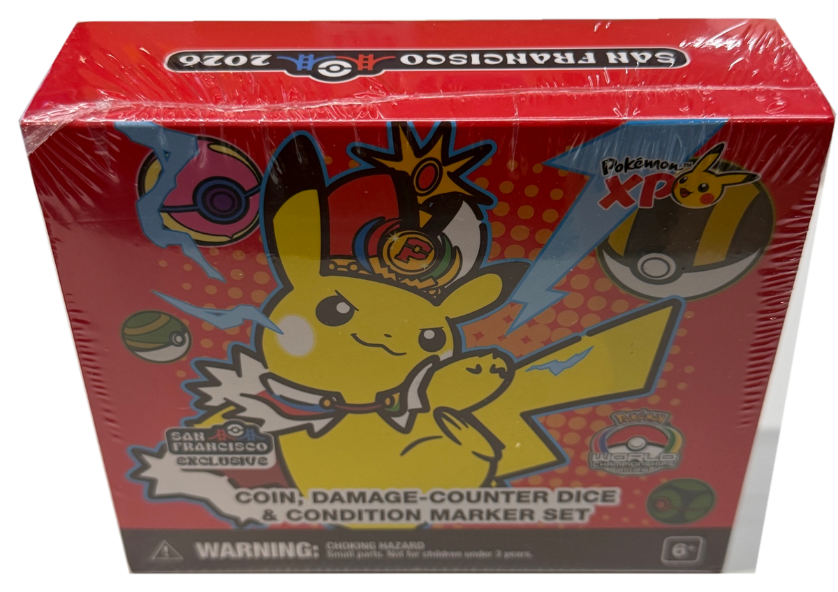 Pokemon 2026 Worlds Coin Damage Counter Dice Set - Worlds