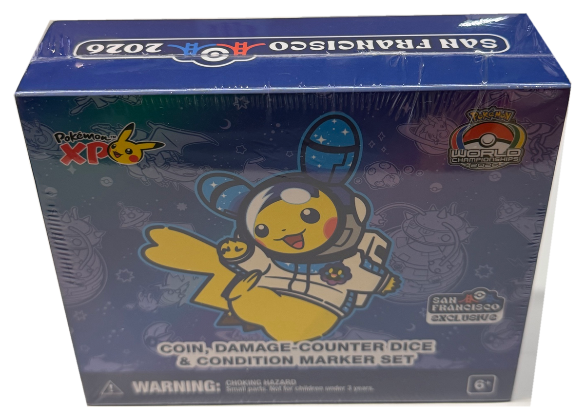 Pokemon 2026 Worlds Coin Damage Counter Dice Set - XP