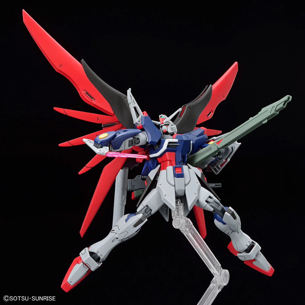 Bandai HGCE DESTINY GUNDAM Spec II & ZEUS SILHOUETTE
