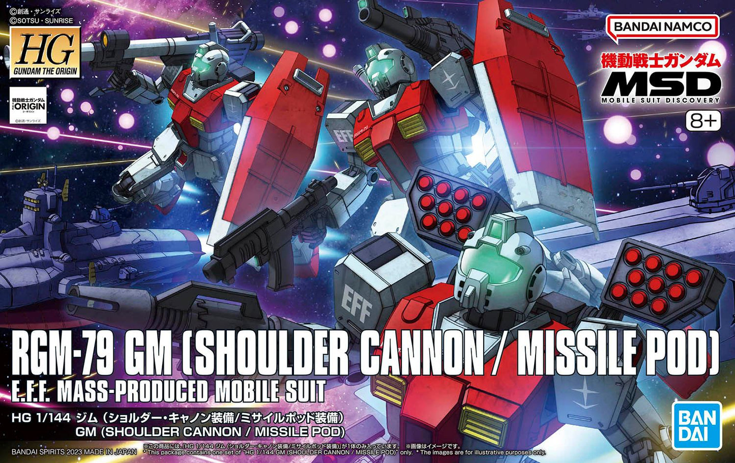 HG 1/144 GM (Shoulder Cannon / Missle Pod) "Mobile Suit Gundam Mobile Suit Discovery"