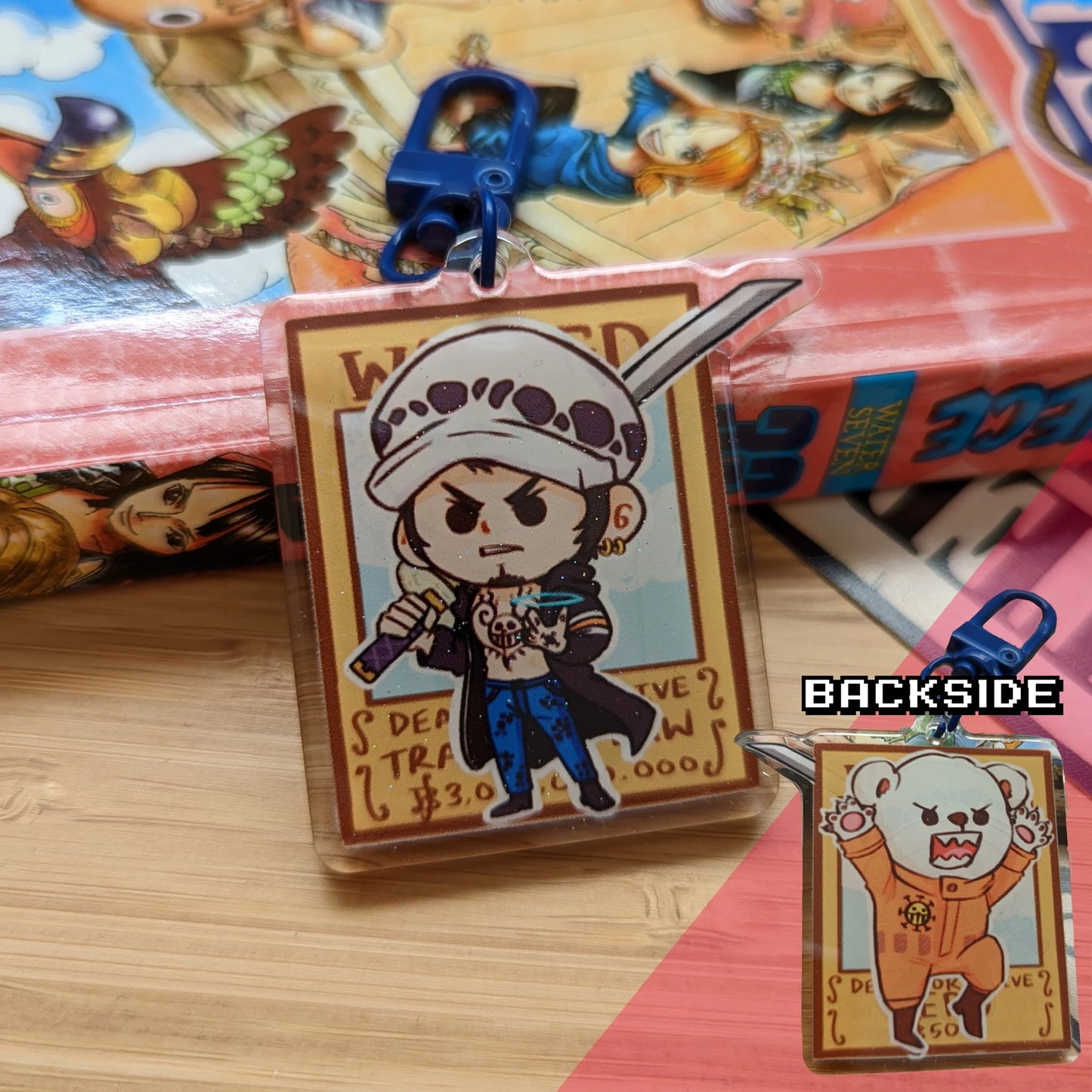 Law/Bepo Acrylic Keychain (Pixelized Panda)