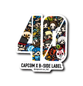 CAPCOM 40th Small Sticker (B-SIDE LABEL)