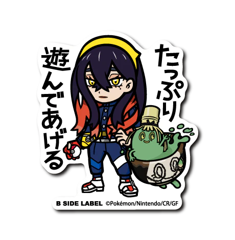 Pokémon - Carmine & Sinistcha Small Sticker (B-SIDE LABEL)