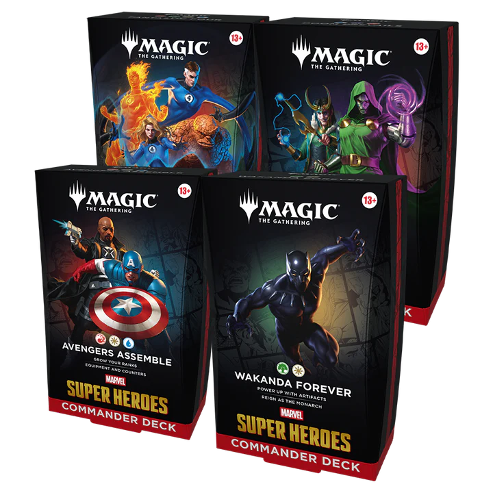 Magic The Gathering TCG - Marvel Super Heroes - Commander Deck (Full set)