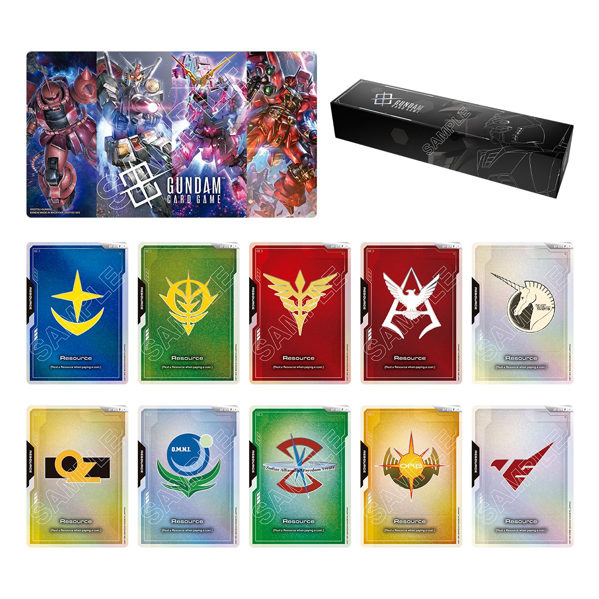 Gundam Card Game - EVX-01 - Accessory and Card Set 01 First Combat