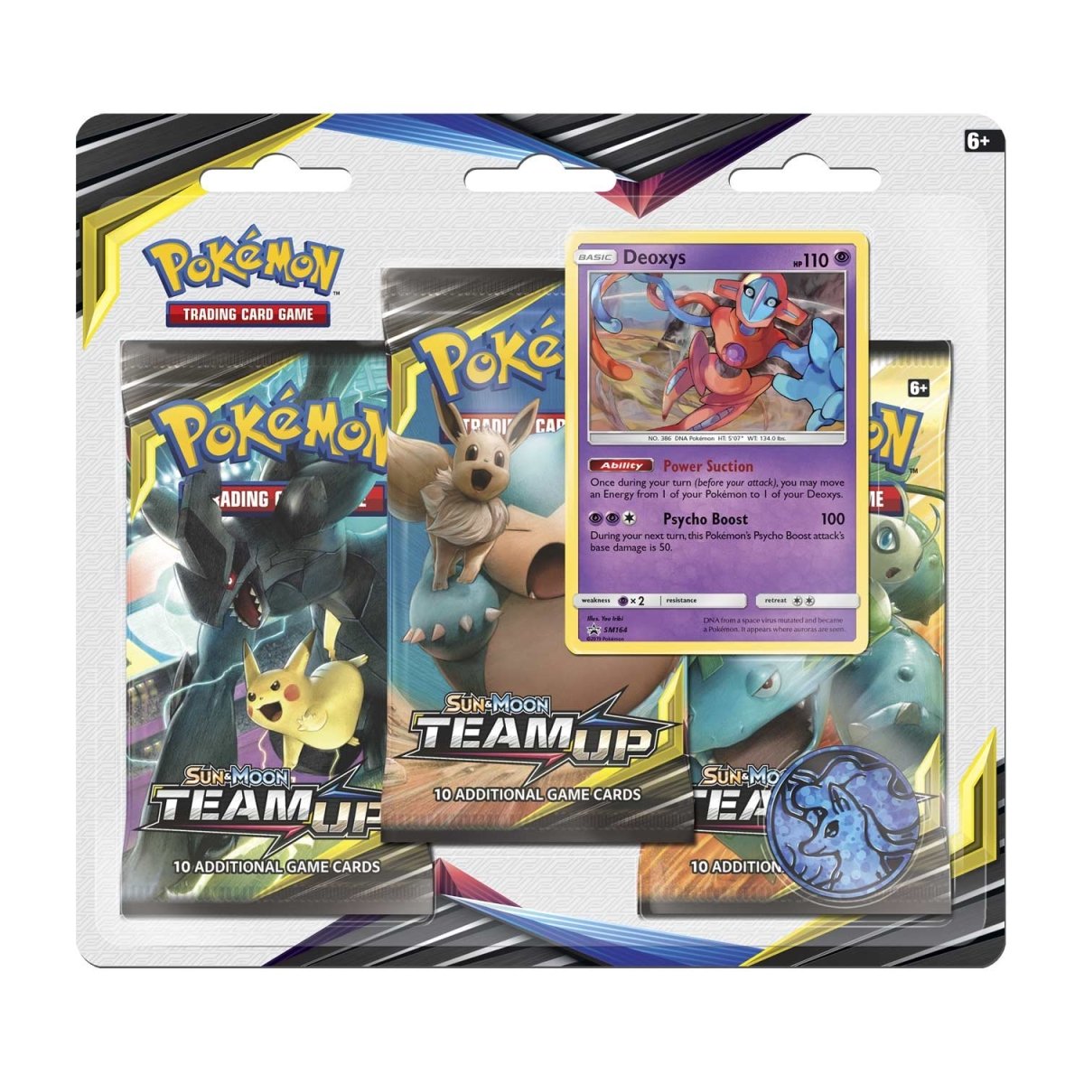 Pokémon TCG - Sun & Moon - Team Up - 3 Booster Packs