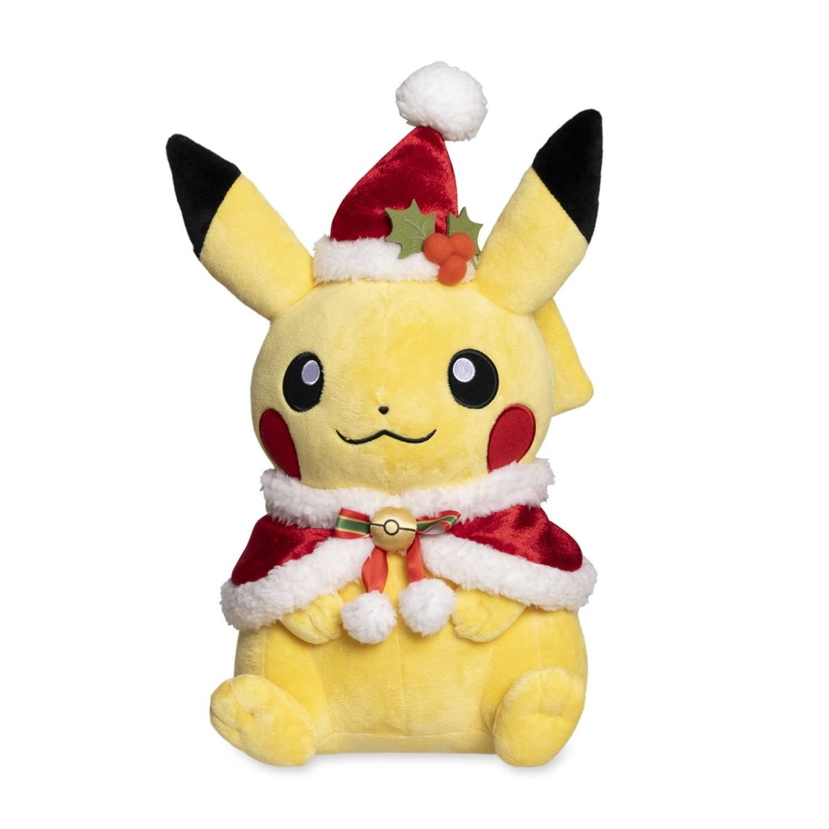 Christmas Pikachu Holiday Plush (Pokemon Center)