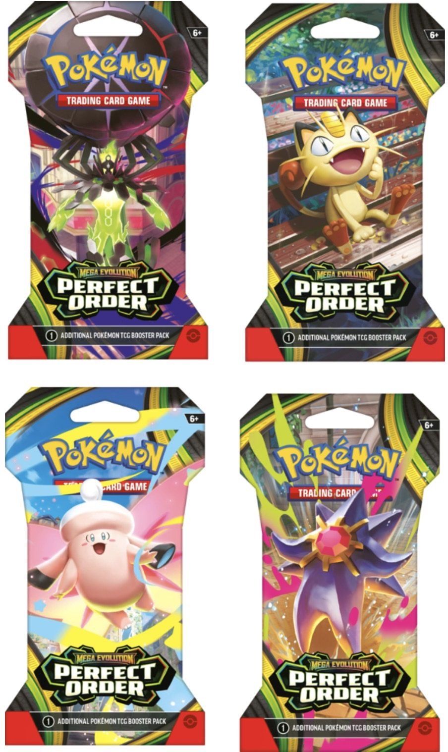 Pokémon TCG - Mega Evolution - Perfect Order - Sleeved Booster Pack