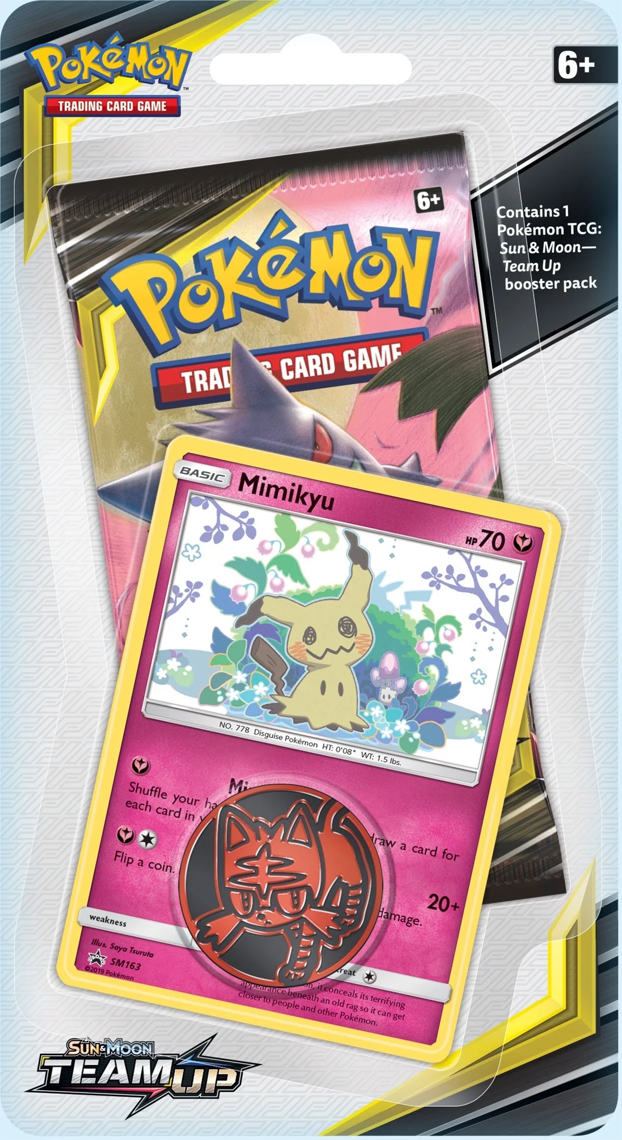 Pokémon TCG - Sun & Moon - Team Up - Checklane Blister Pack (Mimikyu)