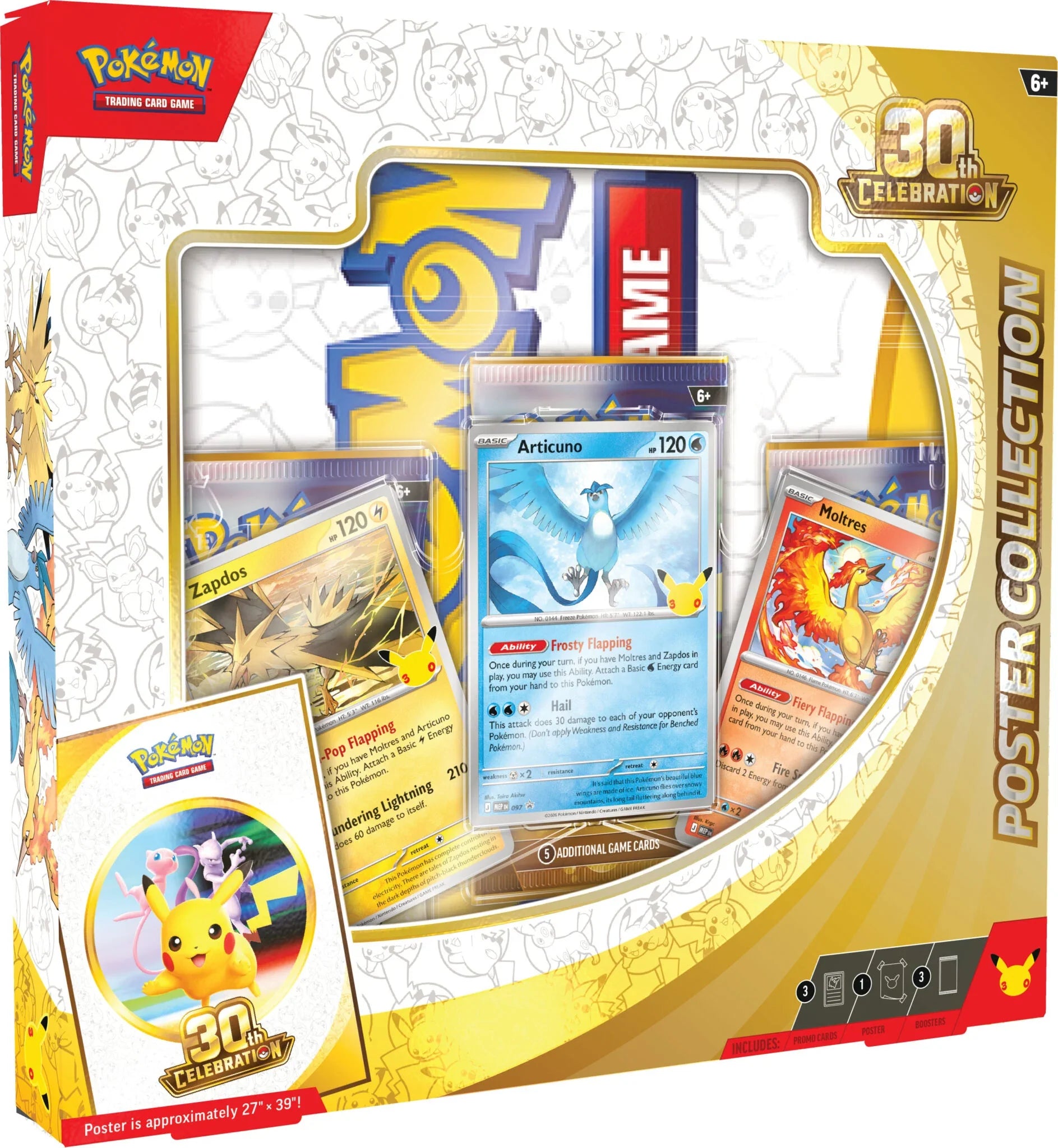 (Preorder) Pokémon TCG - Mega Evolution - 30th Celebration - Poster Collection Sealed Case (Release Sep 16 2026)