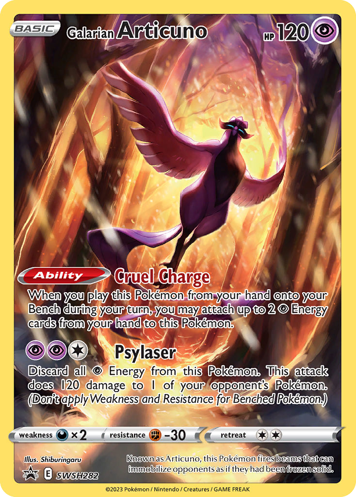 Galarian Articuno SWSH282/307 - SWSH Black Star Promos Holofoil