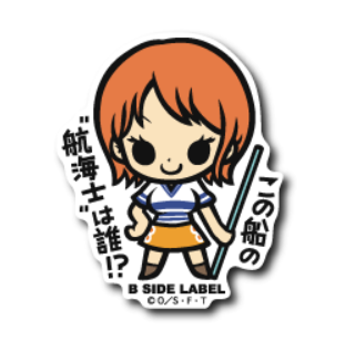 One Piece - Pre Timeskip Nami Small Sticker (B-SIDE LABEL)