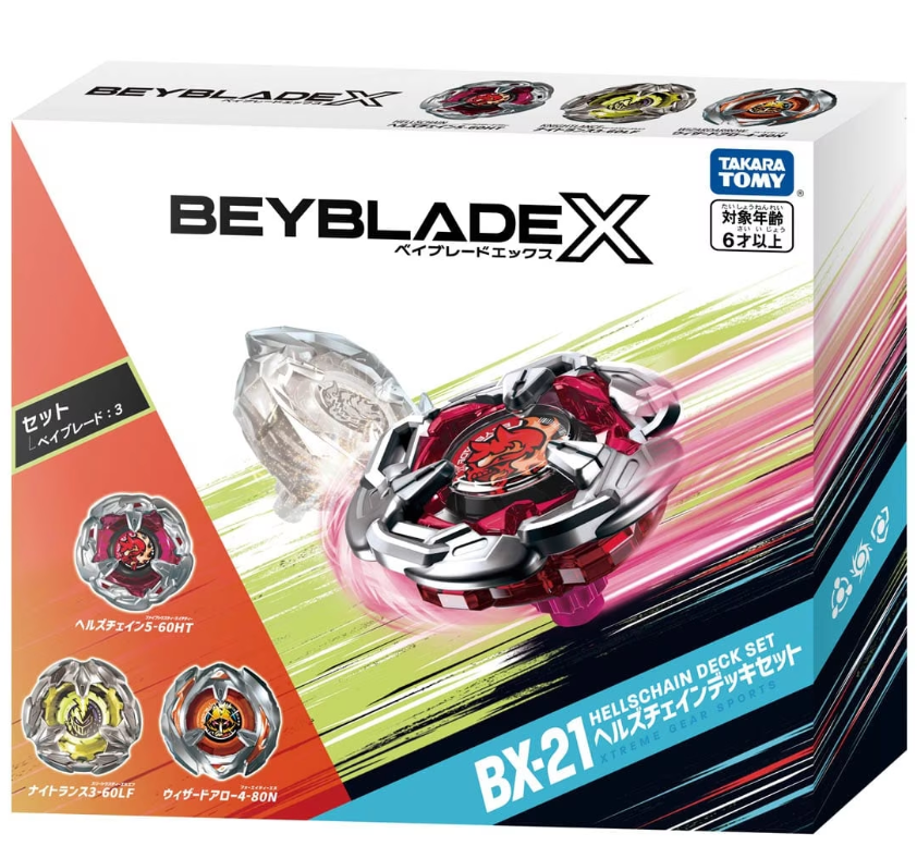 EYBLADE X BX-21 Hell's Chain Deck Set