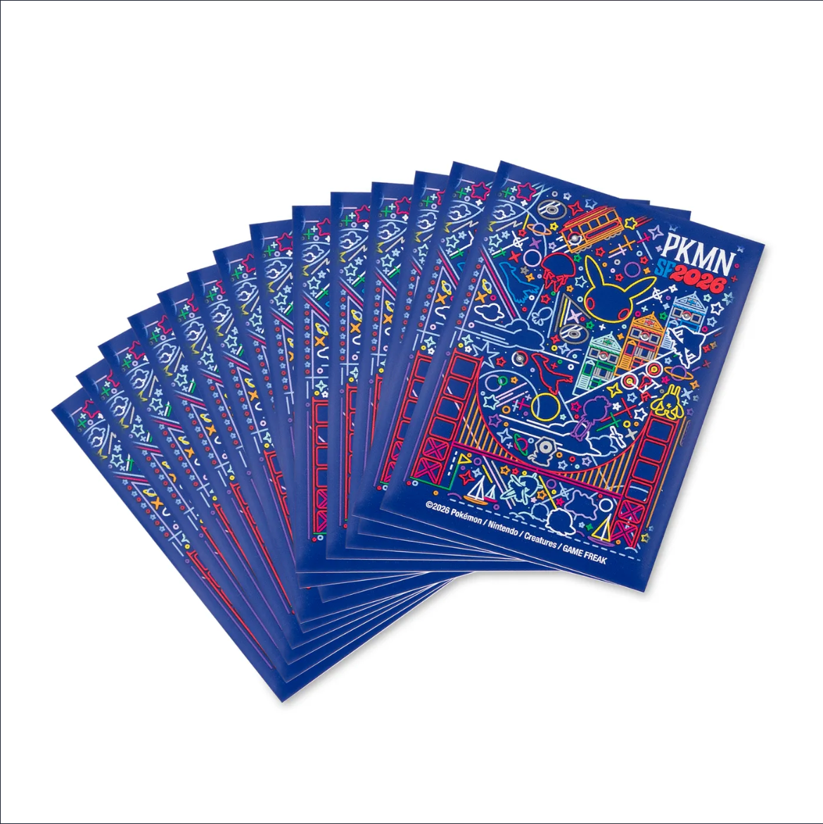 Pokemon 2026 Worlds Card Sleeves 65 count - San Francisco