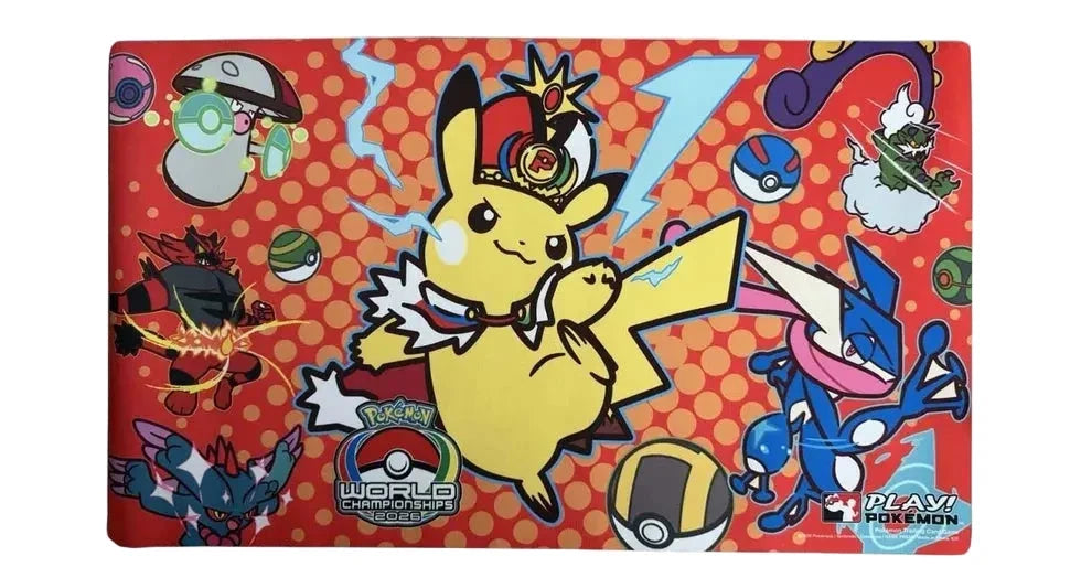 Pokemon 2026 Worlds Playmat and Bag Pikachu