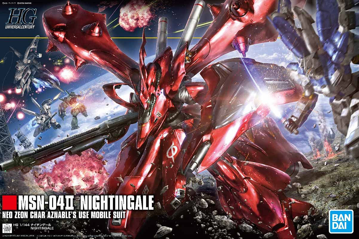 Bandai HGUC #240 1/144 MSN-04II Nightingale Gundam: Char's Counterattack