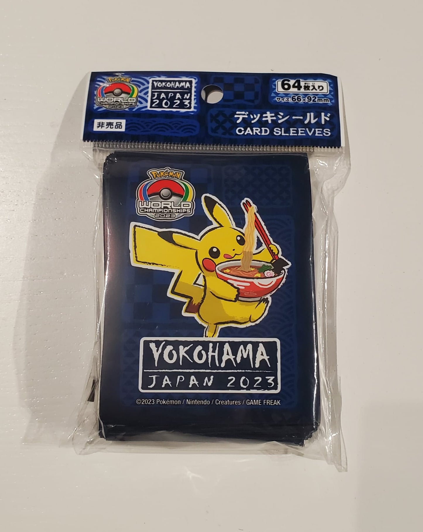 pokemon world 2023 Yokohama sleeves (64 sleeves/pack)