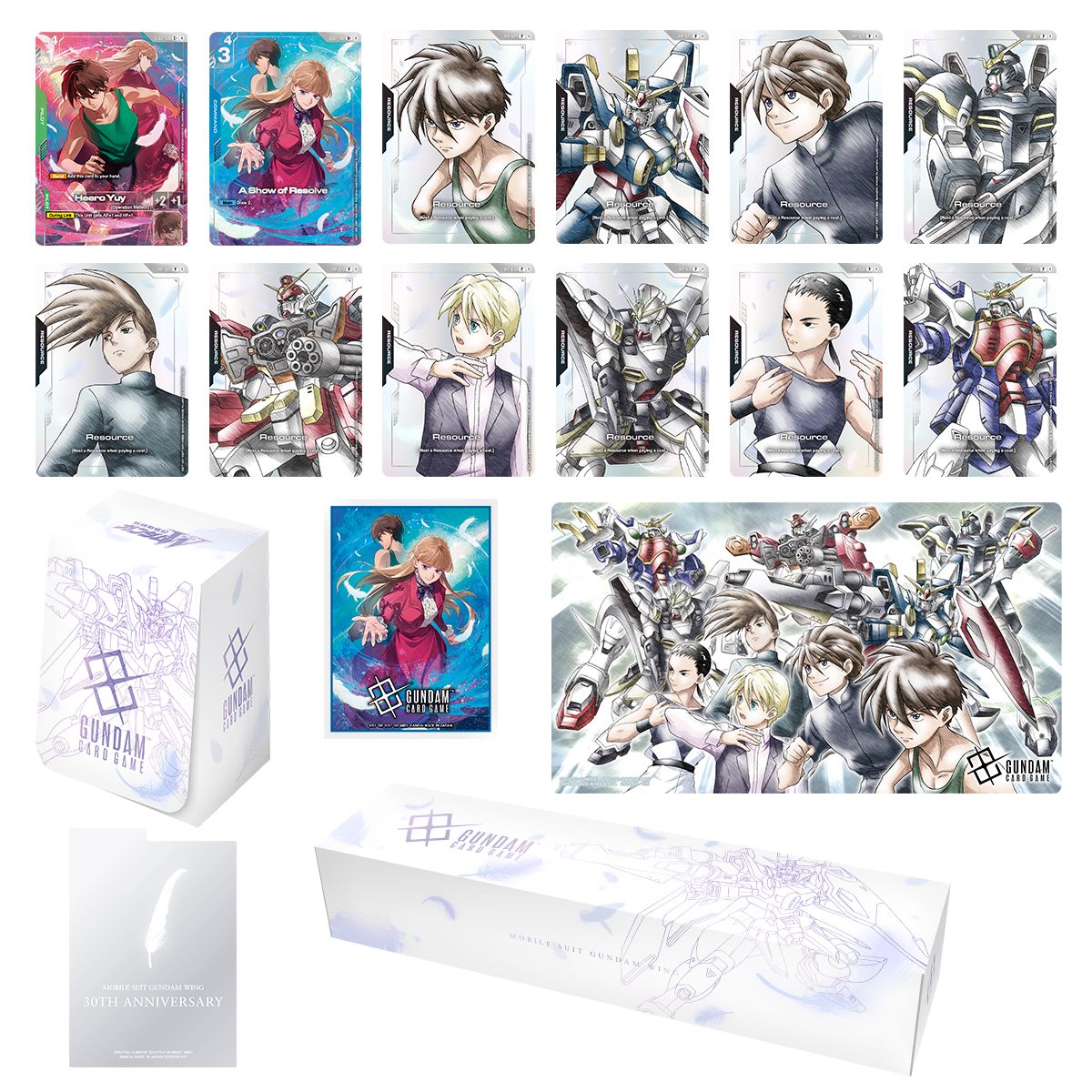 GUNDAM CARD GAME Premium Accessory Set -Mobile Suit Gundam Wing [PB01]