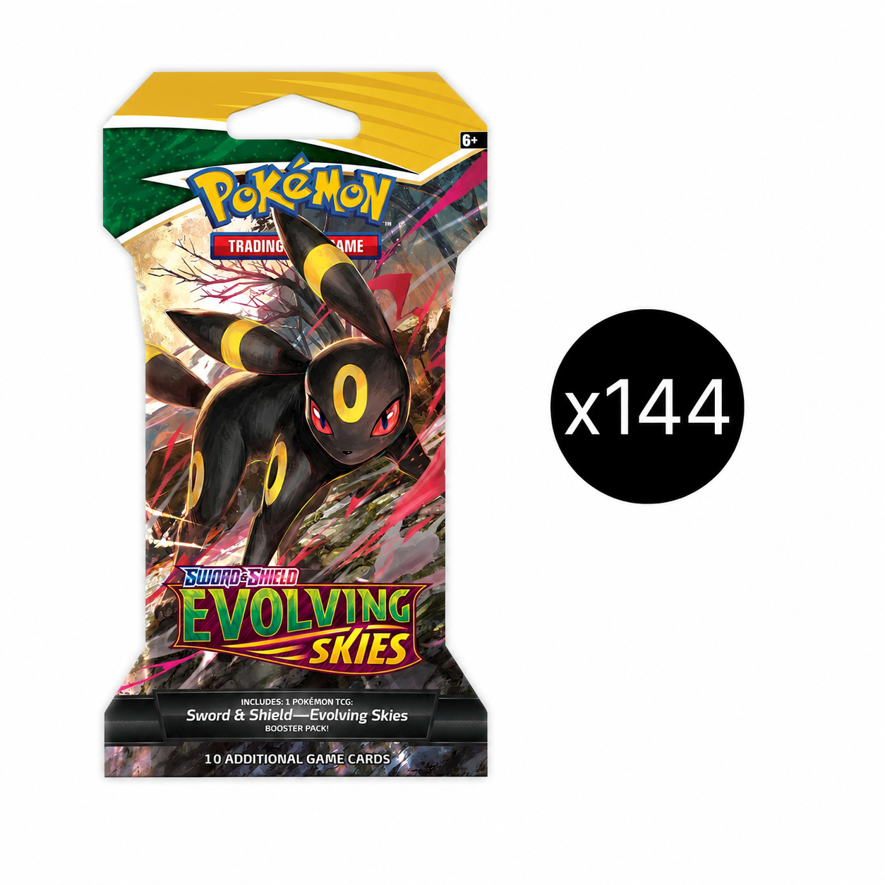 Pokémon TCG - Sword & Shield - Evolving Skies - Sealed Case of Sleeved Booster Pack