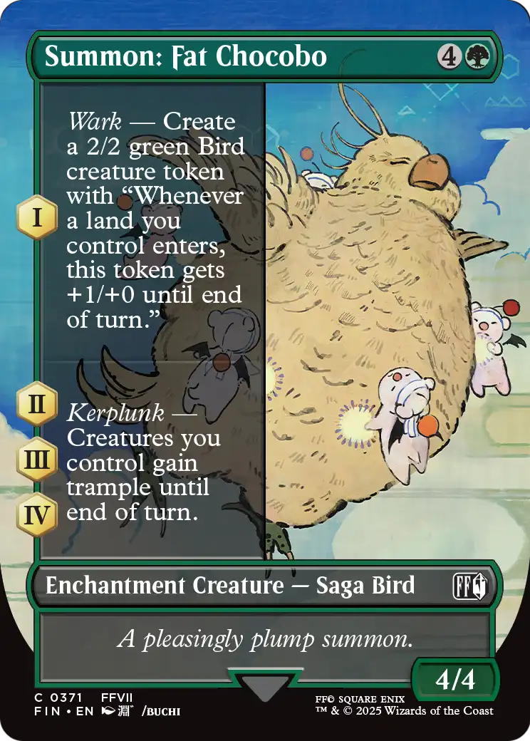 Summon: Fat Chocobo (Borderless) (FIN-371) [FINAL FANTASY]