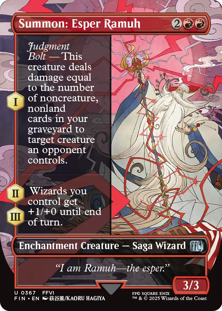 Summon: Esper Ramuh (Borderless) (FIN-367) [FINAL FANTASY]