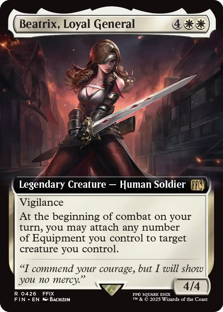 Beatrix, Loyal General (Extended Art) (FIN-426) [FINAL FANTASY]
