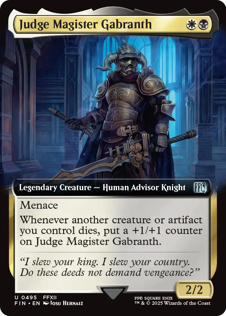 Judge Magister Gabranth (Extended Art) (FIN-495) [FINAL FANTASY] Foil