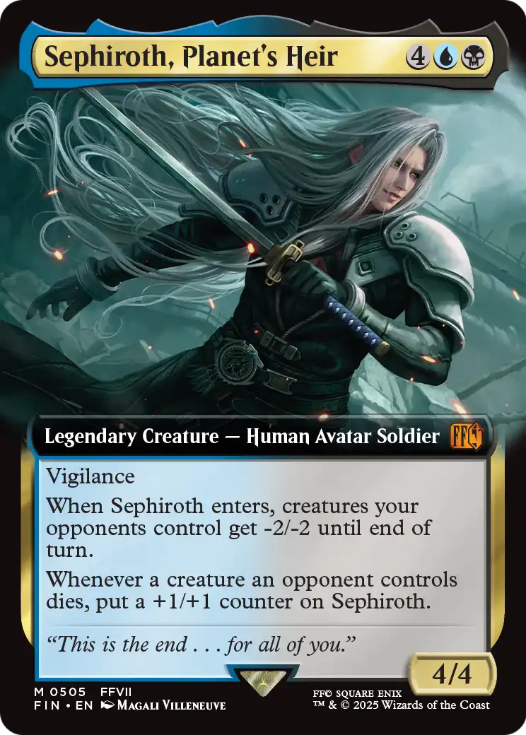 Sephiroth, Planet's Heir (Extended Art) (FIN-505) [FINAL FANTASY] Foil