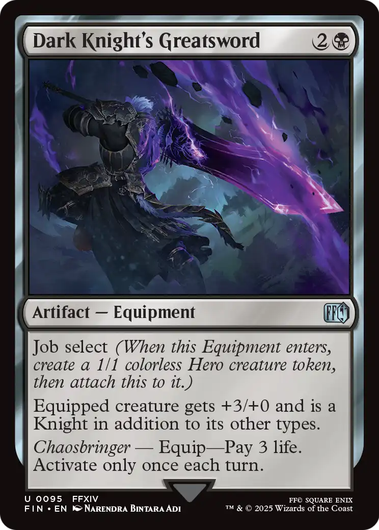 Dark Knight's Greatsword (FIN-095) [FINAL FANTASY] Foil