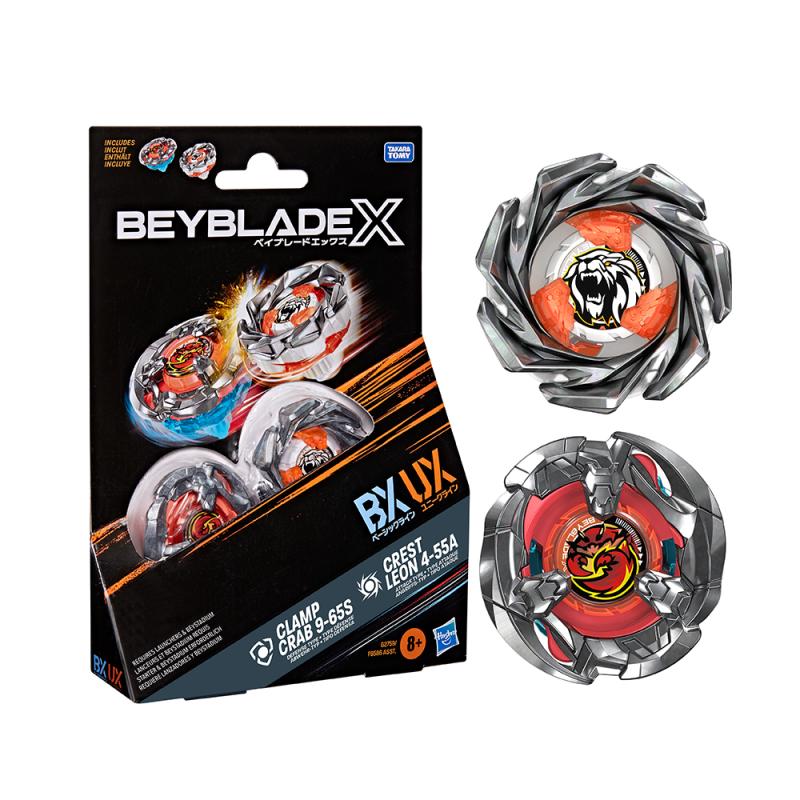[PREORDER] (Hasbro) Beyblade X - Dual Pack Clamp Crab 9-65S & Crest Leon 4-55A - TBD