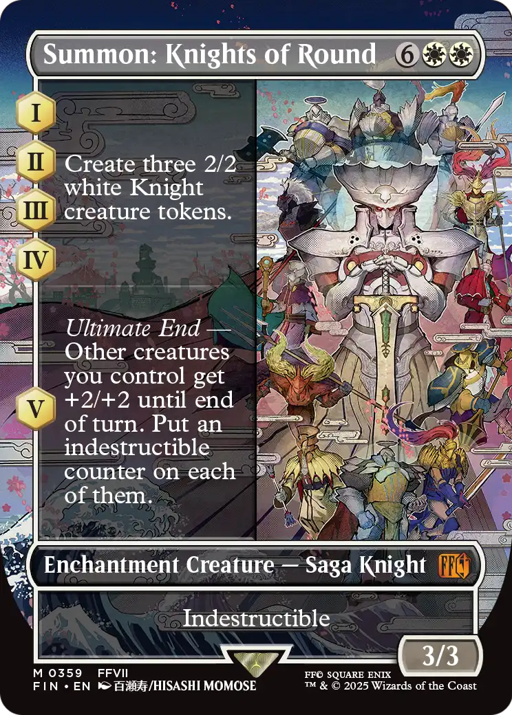 Summon: Knights of Round (Borderless) (FIN-359) [FINAL FANTASY]