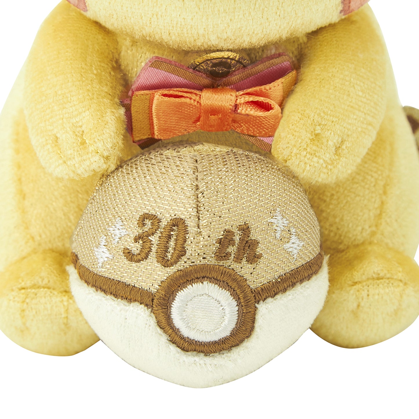 30th Anniversary Gold Shiny Pikachu Plush Keychain (Pokémon Center Japan)