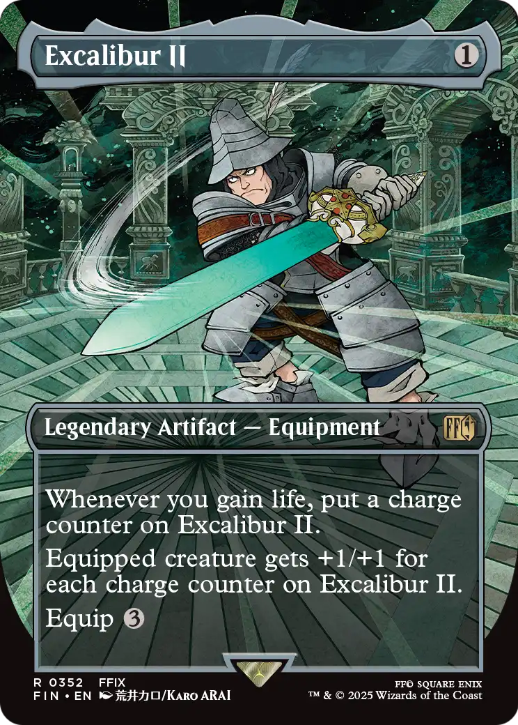 Excalibur II (Borderless) (FIN-352) [FINAL FANTASY] Foil