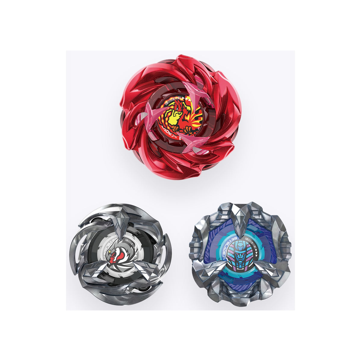 Takara Tomy Beyblade X UX-07 Phoenix Ladder Deck Set — all included Beyblades