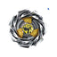 Takara Tomy Beyblade X UX-06 Leon Crest — Beyblade top view