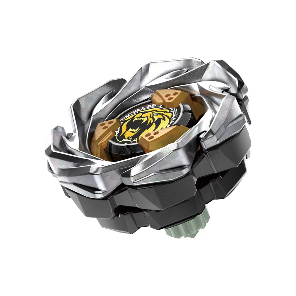 Takara Tomy Beyblade X UX-06 Leon Crest — Beyblade angled view