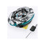 Takara Tomy Beyblade X UX-08 Silver Wolf — Beyblade angled view