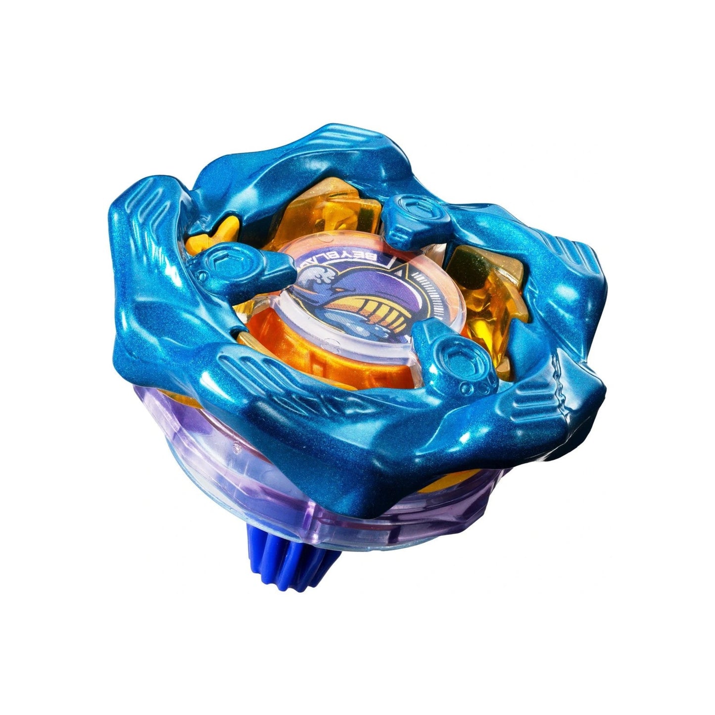 Takara Tomy Beyblade X BX-00 Blue Metal Whale Wave — Beyblade front view